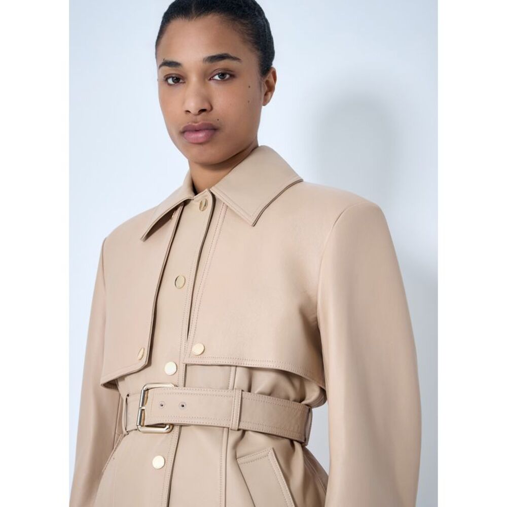 Sportmax Women Leather Belted Jacket - Picture 5 of 6